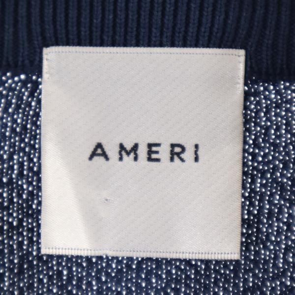 AMERI UNDRESSED アメリ レーヨンブレンド ニットベスト ネイビー系 レディース