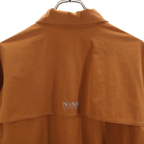 North by Northeast ノースバイノースイースト ナイロンブレンド シャツジャケット L ブラウン系 メンズ