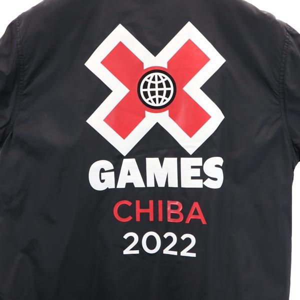 未使用 HUF ハフ バックプリント 長袖 コーチジャケット M ブラック メンズ