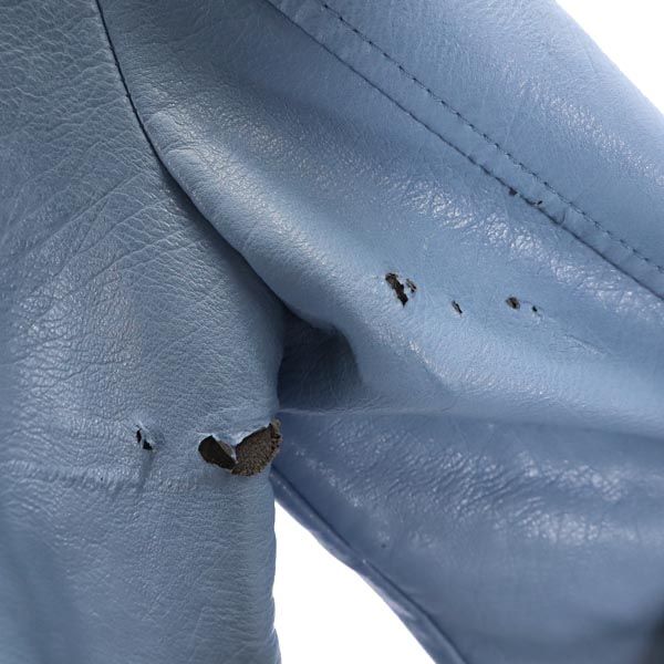 LIKA RULLA リカルラ ライダースジャケット XL ブルー系 レディース