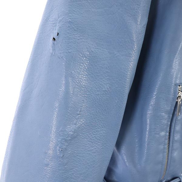 LIKA RULLA リカルラ ライダースジャケット XL ブルー系 レディース