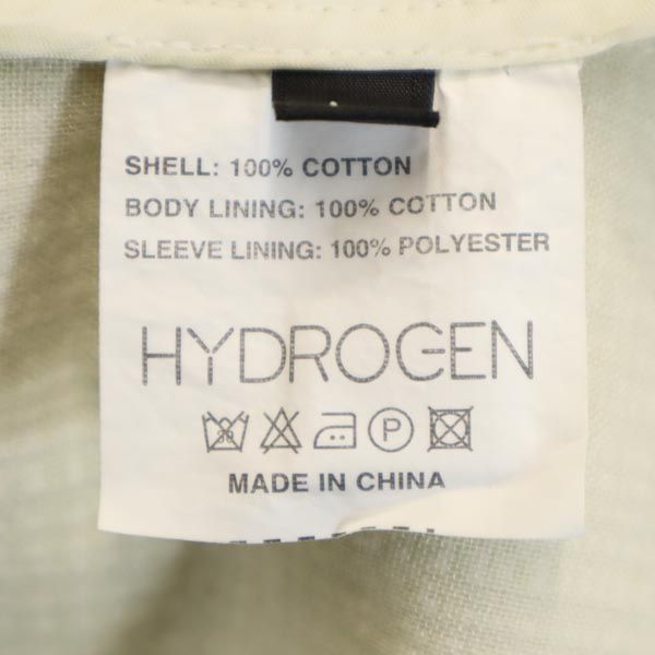 HYDROGEN ハイドロゲン チェック柄 テーラードジャケット L グリーン系 スカルボタン メンズ