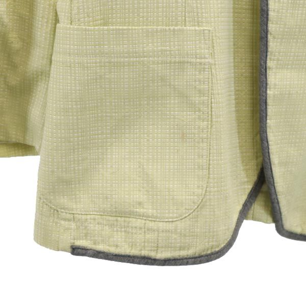 HYDROGEN ハイドロゲン チェック柄 テーラードジャケット L グリーン系 スカルボタン メンズ