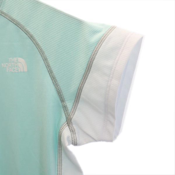 THE NORTH FACE ノースフェイス アウトドア NTW11885 半袖 Vネック Tシャツ S グリーン系 レディース