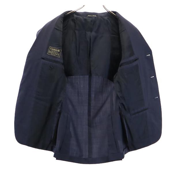 Cantarelli カンタレリ イタリア製 スーツ 上下 セットアップ 42 ネイビー系 テーラードジャケット メンズ