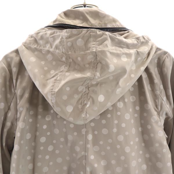 rovtski ロフトスキー ドット柄 ジャケット 2 ベージュ フード レディース