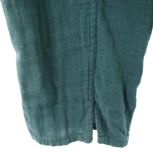 レー コットンガーゼ ジャケット M グリーン Leh フード レディース