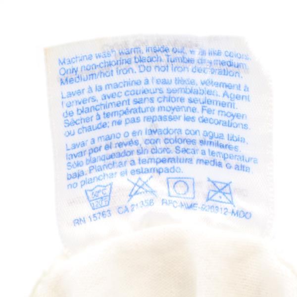 Hanes ヘインズ 90s オールド USA製 プリント 半袖 Tシャツ L 白 メンズ