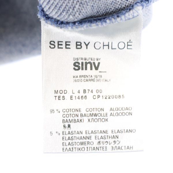 SEE BY CHLOE シーバイクロエ 半袖 デニム Tシャツ 2 ストレッチ レディース