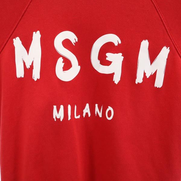 MSGM エムエスジーエム イタリア製 長袖 スウェット トレーナー XS レッド系 レディース