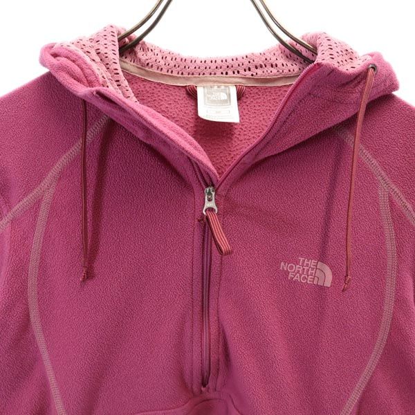 THE NORTH FACE ノースフェイス アウトドア ハーフジップ ハーフジップ フリースジャケット S ピンク プルオーバー レディース