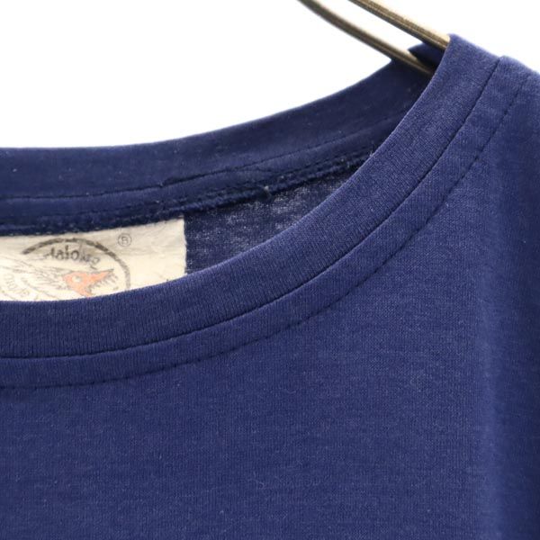 SURFALONG オールド バックプリント 半袖 Tシャツ S ネイビー メンズ