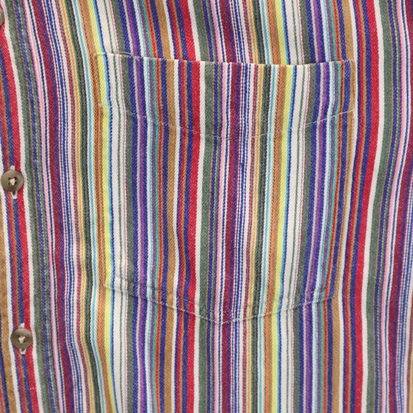 Cambridge Classics ケンブリッジクラシック ストライプ柄 長袖 ボタンダウンシャツ M メンズ