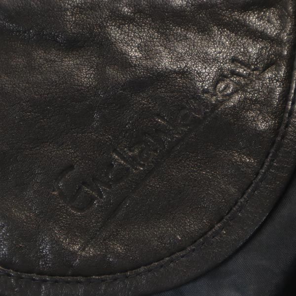 LE CIEL LEU ルシェルブルー シープスキン レザージャケット 38 ブラック系 羊革 レディース