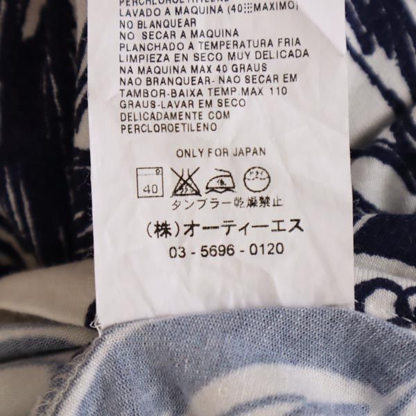 SPORTMAX CODE スポーツマックスコード 総柄 半袖 チュニック S ネイビー系 ワンピース レディース