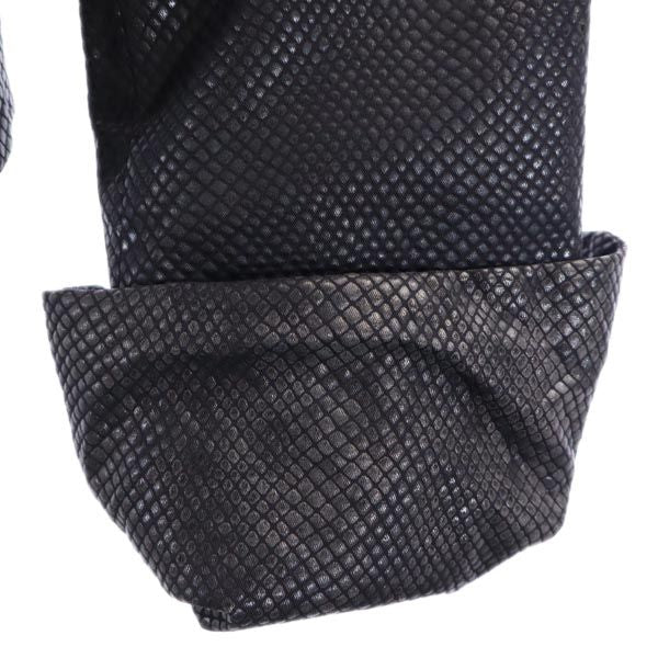 Emporio Armani エンポリオアルマーニ イタリア製 総柄 スタンドカラー ジャケット 42 ブラック系 レディース