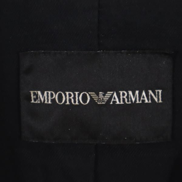 Emporio Armani エンポリオアルマーニ イタリア製 総柄 スタンドカラー ジャケット 42 ブラック系 レディース
