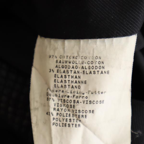 Emporio Armani エンポリオアルマーニ イタリア製 総柄 スタンドカラー ジャケット 42 ブラック系 レディース