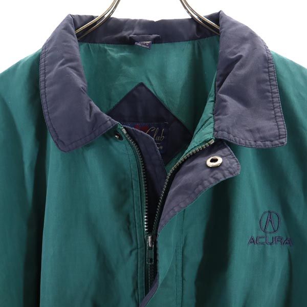 Crown Club 90s オールド ジャケット XXL グリーン×ネイビー ビッグサイズ メンズ