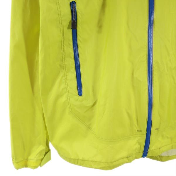 mont-bell モンベル アウトドア ナイロンジャケット XS イエロー 収納袋付き メンズ
