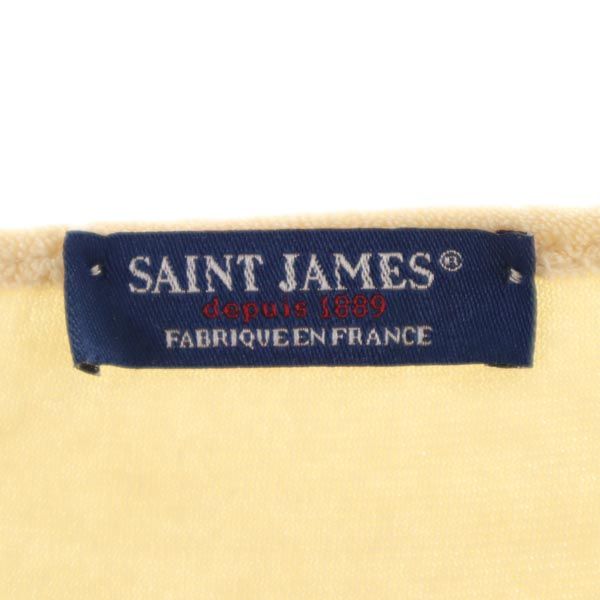 SAINT JAMES セントジェームス フランス製 長袖 ボートネック Tシャツ XXS 生成り パイル地 ロンT レディース