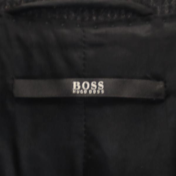 BOSS HUGO BOSS ボスヒューゴボス ウールブレンド ストライプ柄 テーラードジャケット 8 グレー系 レディース