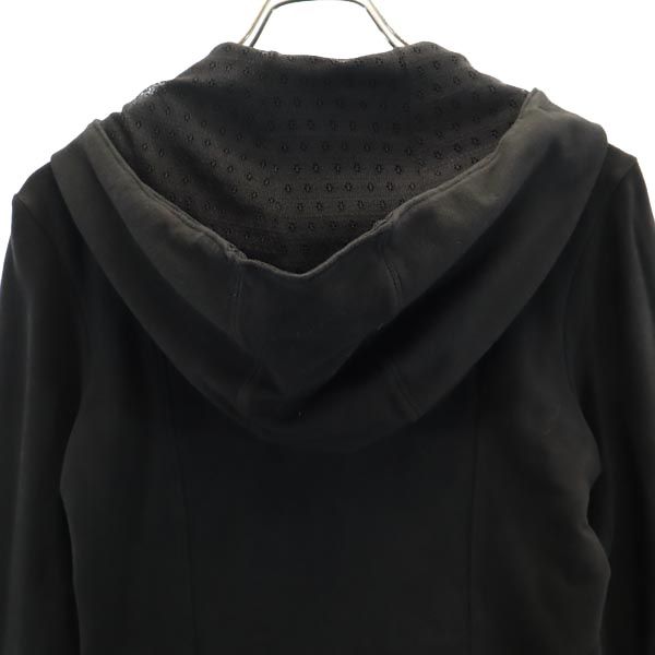 MAX&CO マックスアンドコー スウェット ジップパーカー M ブラック レース付き レディース