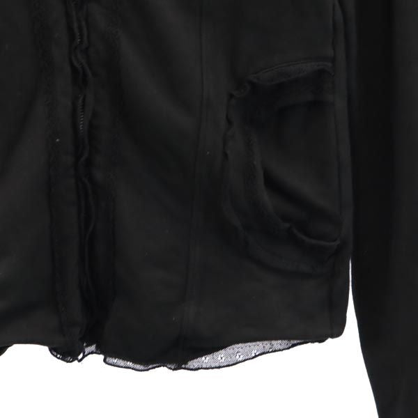 MAX&CO マックスアンドコー スウェット ジップパーカー M ブラック レース付き レディース