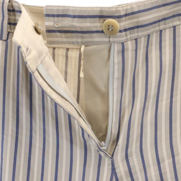 ARMANI アルマーニ イタリア製 ストライプ柄 パンツスーツ 上下 セットアップ 4 グレー系 レディース