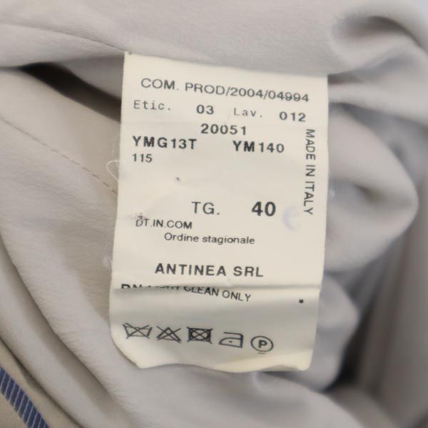 ARMANI アルマーニ イタリア製 ストライプ柄 パンツスーツ 上下 セットアップ 4 グレー系 レディース