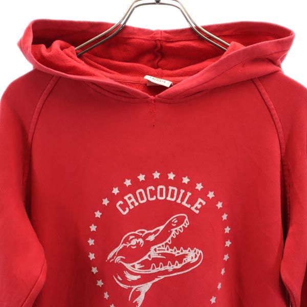 LACOSTE ラコステ スウェットパーカー 14 赤 裏起毛 メンズ