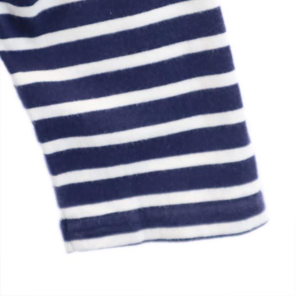 ORCIVAL オーシバル 日本製 ボーダー柄 7分袖 ボートネック Tシャツ 1 白×ネイビー レディース