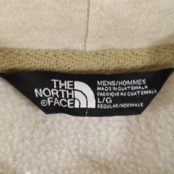 THE NORTH FACE ノースフェイス アウトドア 長袖 スウェットパーカー L ベージュ系 裏起毛 メンズ