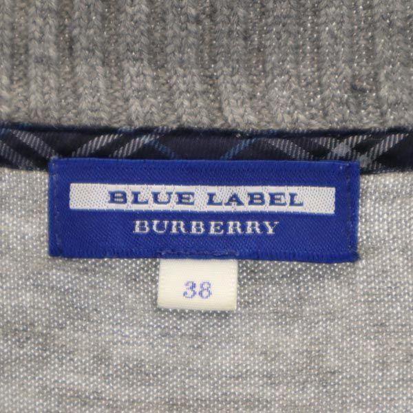 BURBERRY BLUE LABEL バーバリーブルーレーベル 三陽商会 長袖 セーター 38 グレー系 ニット レディース