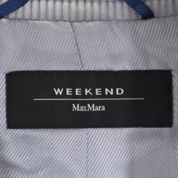 WEEKENDS MaxMara ウィークエンド マックスマーラ コーデュロイ コーデュロイ テーラードジャケット 40 グレー レディース