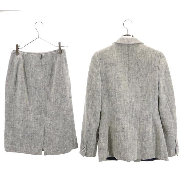 Salvatore Ferragamo サルヴァトーレフェラガモ イタリア製 スカートスーツ 上下 セットアップ 38 黒系 ジャケット レディース