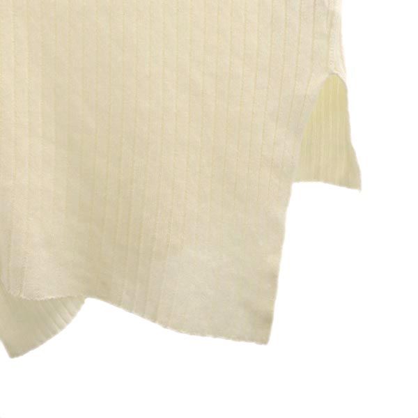 未使用 HELMUT LANG ヘルムートラング 長袖 セーター M ホワイト リブニット レディース