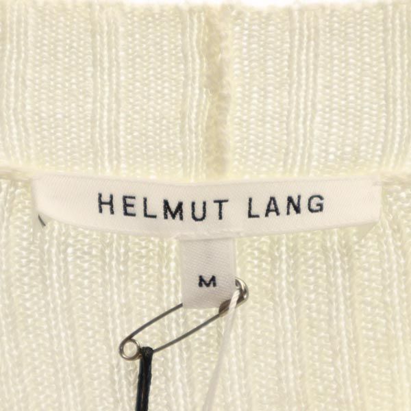 未使用 HELMUT LANG ヘルムートラング 長袖 セーター M ホワイト リブニット レディース