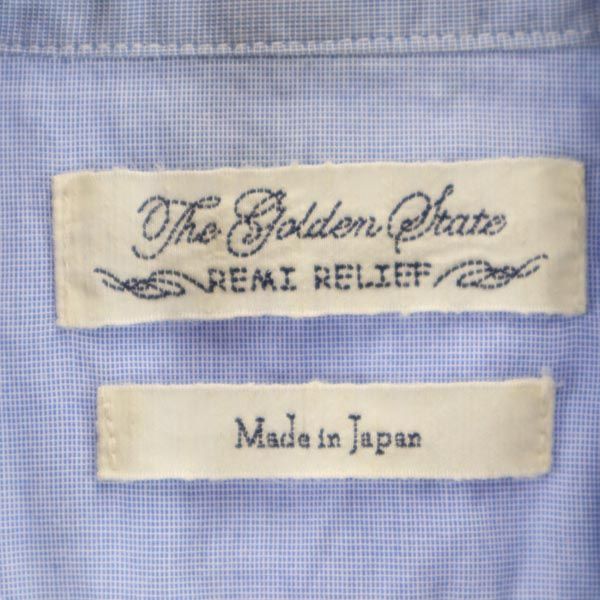 REMI RELIEF レミレリーフ 日本製 長袖 シャツ M ブルー系 レディース