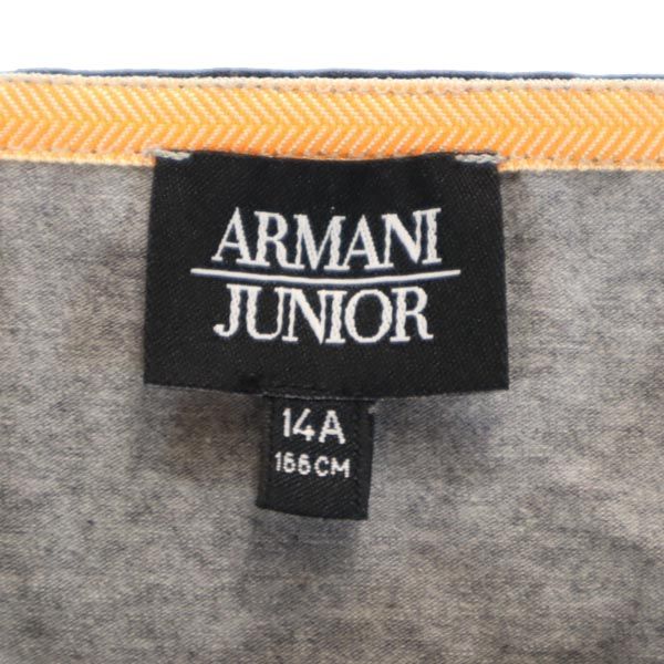 ARMANI JUNIOR アルマーニジュニア 長袖 Tシャツ 14A165cm グレー系 ロンT キッズ