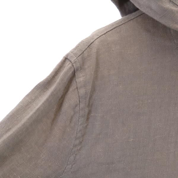 GAP ギャップ オールド リネン プルオーバー ジャケット XS グレー系 フード レディース