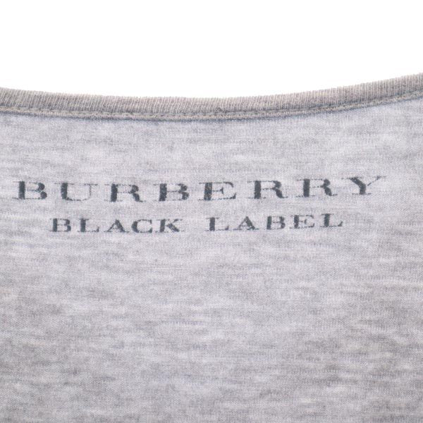 BURBERRY BLACK LABEL バーバリーブラックレーベル 長袖 Tシャツ 2 グレー系 ロンT メンズ