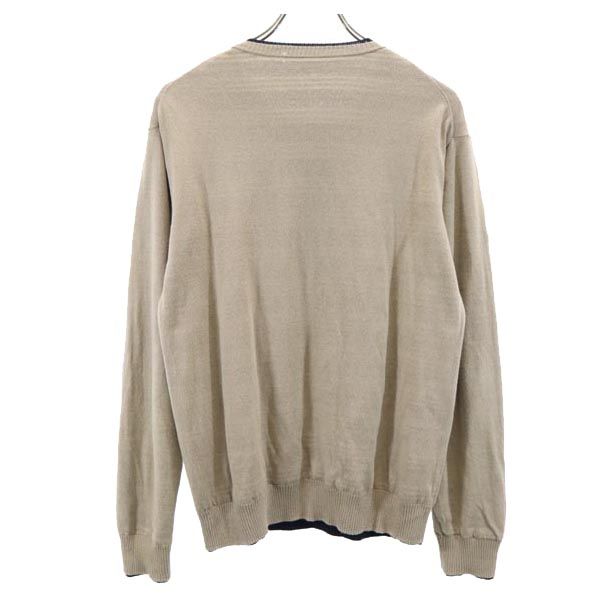 BURBERRY バーバリー ボーダー 長袖 リバーシブル セーター ネイビー×カーキ ニット メンズ