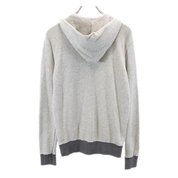 メゾンキツネ 長袖 ジップパーカー S グレー MAISON KITSUNE メンズ