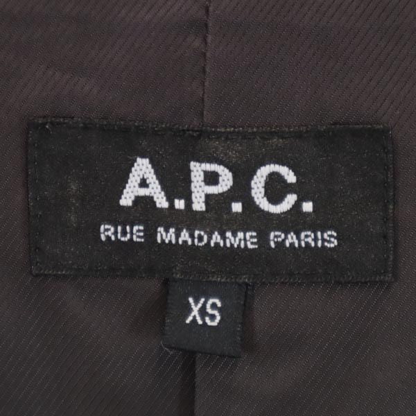 A.P.C. アーペーセー ウールブレンド テーラードジャケット XS ネイビー メンズ
