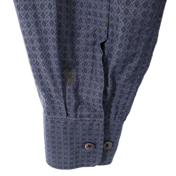 Paul Smith ポールスミス 総柄 長袖 シャツ M ネイビー系 メンズ