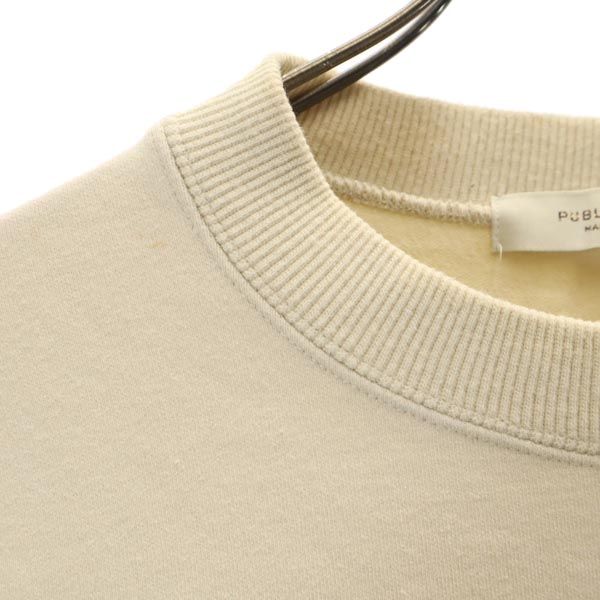 パブリックトウキョウ 日本製 長袖 スウェット トレーナー 2 ベージュ系 PUBLIC TOKYO メンズ