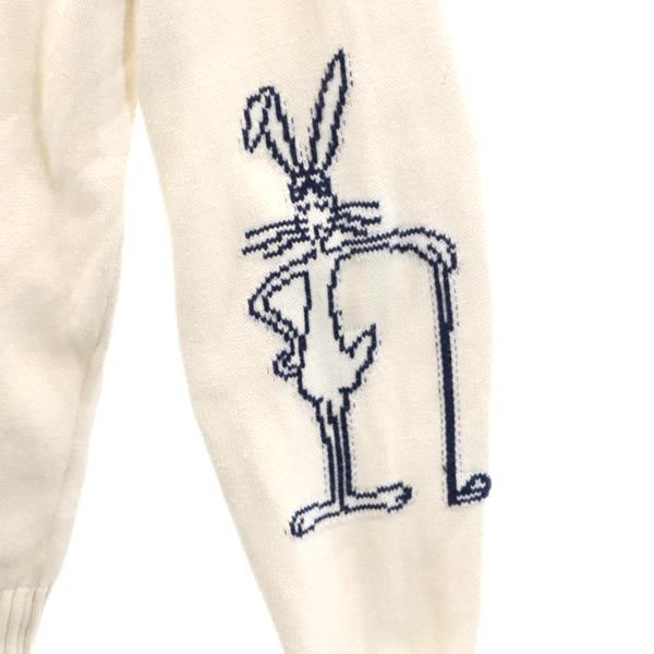 PEARLY GATES パーリーゲイツ 日本製 ゴルフ 長袖 ハーフジップ セーター 4 ホワイト系 ニット メンズ