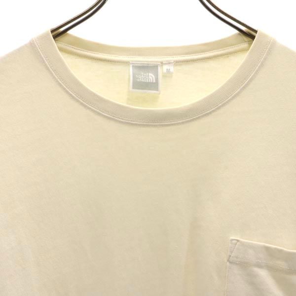 THE NORTH FACE ノースフェイス アウトドア NTW81831 長袖 カットソー M ホワイト系 ロンT ポケT レディース