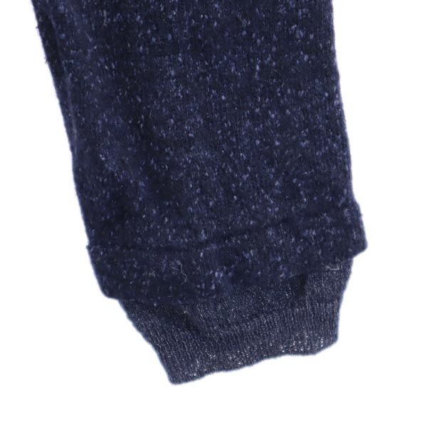 MAX&CO マックスアンドコー アンゴラブレンド 長袖 レイヤード風 セーター M ネイビー系 ネップ ニット レディース